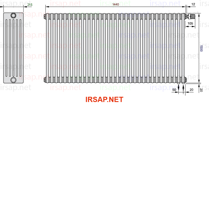 Радиатор IRSAP Tesi 61500/32 T25 CL 01